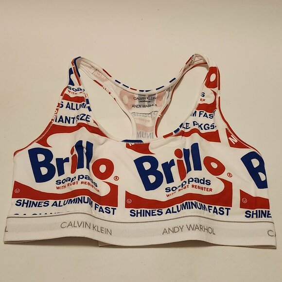 LIMITED EDITION Calvin Klein Andy Warhol Bralette Woman's Size Large BNIP - Picture 3 of 6